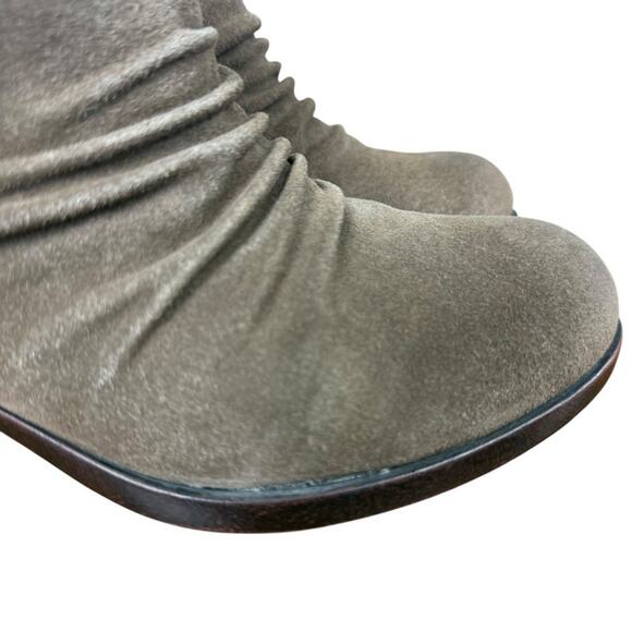 Boc Born Concept Slouchy Leather Suede Block Chunky Heel Ankle Boots Booties 8.5 - Picture 13 of 16